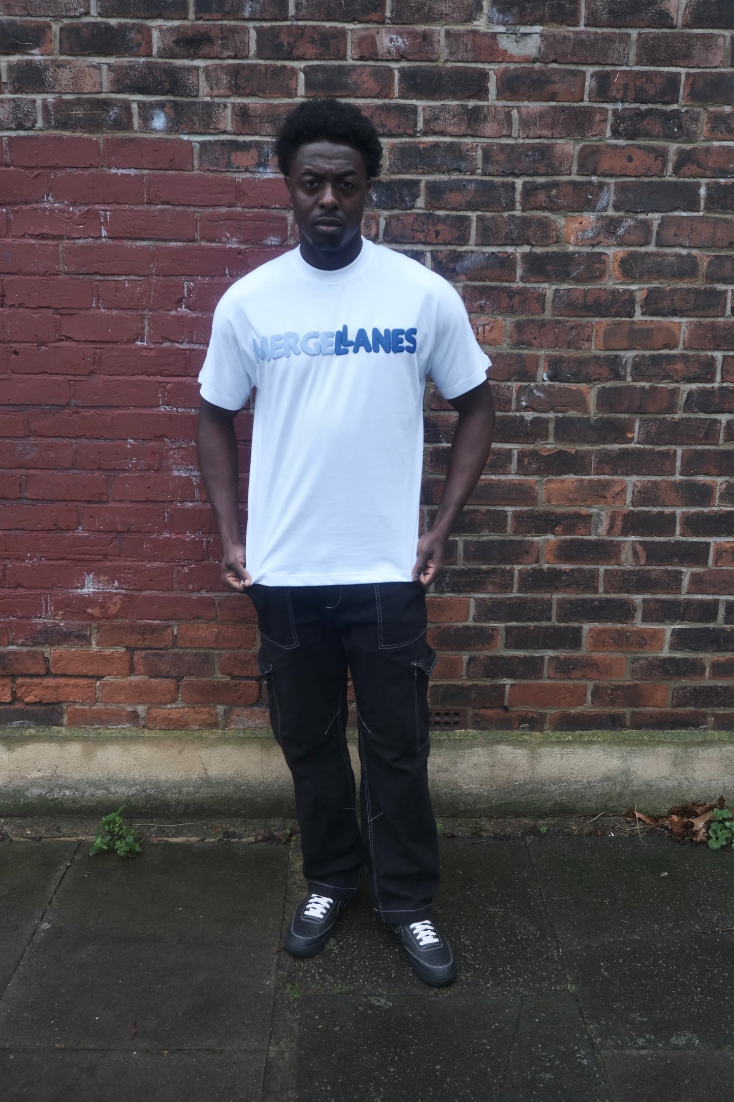 TEE MERGELLANES - BLEU GRIS, BLEU FONCÉ ORIGINAL | BLANC